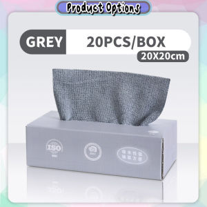 [Little B House] 20pcs Reusable Kitchen Towel Microfiber Kitchen Rag Cleaning Cloth Dishcloth Rags 盒装抹布 Kain Dapur - KW129