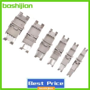 bashijian 10pcs STEEL CRIMP Jaw Hook นาฬิกาวงดนตรี clasps DIY เครื่องประดับเชื่อมต่อหัวเข็มขัดลูกไม้