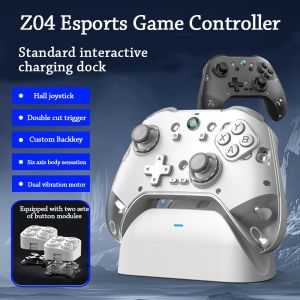 VALUEPULSE ซ04 คอนโทรลเลอร์บลูทูธไร้สาย บลูทูธ 5.3 ผลฮอลล์ จอยสติ๊กเกมแพด ใหม่ ป้องกันการลื่น จอยเกมไจโรสโคปหกแกน สำหรับ ตัวสลับ/คอมพิวเตอร์/ไอน้ำ/ไอโอเอส/แอนดรอยด์