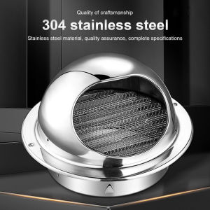 Wall top vent 304 stainless steel exhaust cap fence Air outlet rat-proof range hood ventilation pipe Exhaust hood