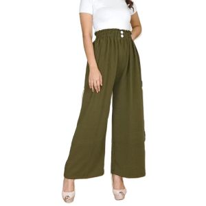 KULOT CRINCLE WANITA HIGHWAIST KANCING DUA