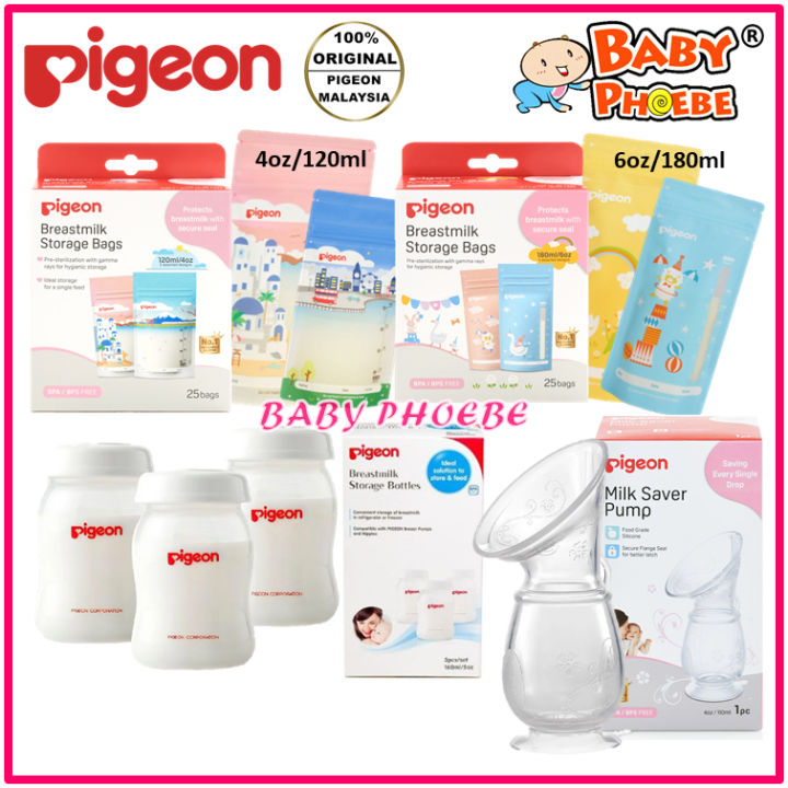 Pigeon Milk Storage Bag 4oz/6oz Breast Milk Storage Bottle