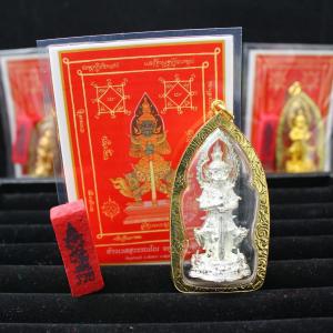 ชุดท้าวเวสเลี่ยมไมครอนทอง แถมธูปแดงและแผ่นแดง