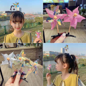 Kẹp Tóc Chong Chóng Cối Xay Gió Cho Bé Gái Siêu Cute
