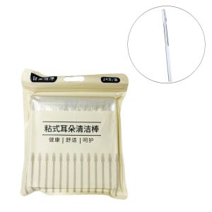 YESMILE 24PCS/Box Mềm mại Tăm bông tai dùng một lần Silicon Dụng cụ vệ sinh tai Tăm bông tai dính Dụng cụ loại bỏ ráy tai Trẻ em Người lớn