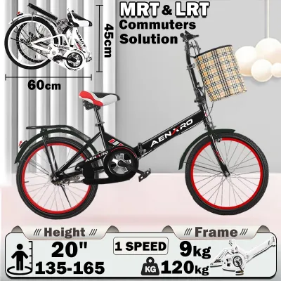 Anchi Folding Bike 20 Inch Bike Cycling Mountain foldable bicycles for adults Bicycle Sport Outdoor