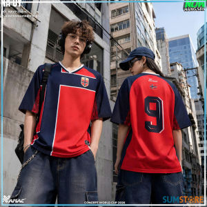 Ao Thun Streetwear Đội Tuyển Na Uy WC2026  Thoáng Khí  Mát Mẻ