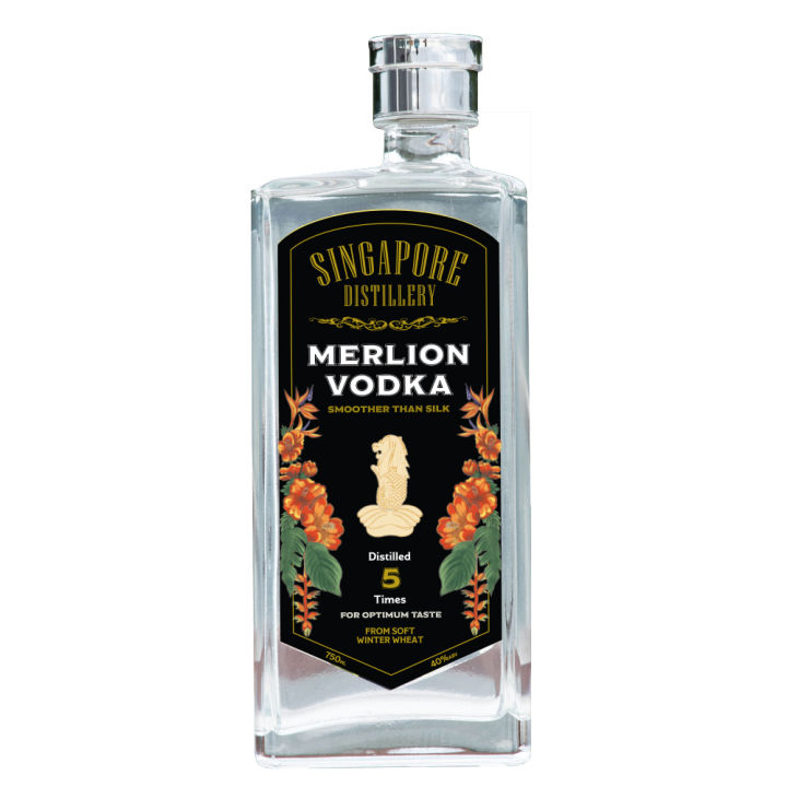 Singapore Distillery - Merlion Vodka - 750ml 40% ABV | Lazada