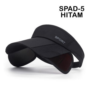 Topi Wanita Korea Sport Olahraga Golf Tennis Senam Double Slide Visor Pelindung Anti Sinar UV