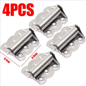 YESPERY 4Pcs Stainless Steel Butterfly Hinge Automatic Closing Door Closer Swing Screen Window Spring Hinge