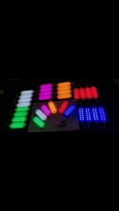 Yimix 6 12 LED Strobe Warning Light Universal Motorcycle Truck Car Grille Signal Lamp Anti-Collision Side Marker 12V