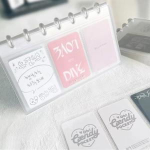 Clear Photo Album Display for Desk or Shelf with 3Inch 2 Slot Design and 10 Expandable Page Photocard Binder Book Gift