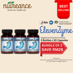 [Bundle of 3] Nutreance Elevenzyme Digestive Enzyme Formula