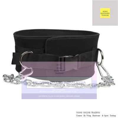 Belt Squat Belt with Chain Dip Attachment Waist Belts Training Pull Up Chin Up Weight Lifting Strength Training Power