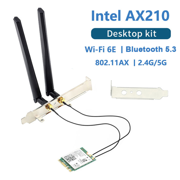 Wi-Fi 6E Intel AX210 Bluetooth 5.3 + 3000Mbps 2.4Ghz 5Ghz 6Ghz M.2 2230 ...