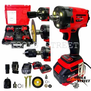 ใหม่ THAKITEC บล็อก+ไขควง+สว่าน+ลูกหมูไร้สาย 4in1 แรงบิด 580 NM. มอเตอร์บลัสเลส แบตอย่างดี XR 21V MAX  แรงที่สุด