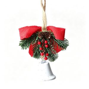 NALANILI Âm thanh sắc nét dây chuyền chuông Giáng sinh Cây thông nhân tạo loại Đồ trang trí treo cây thông Noel Trang trí Dây buộc Trang trí chuông leng keng Dành cho tiệc tại nhà