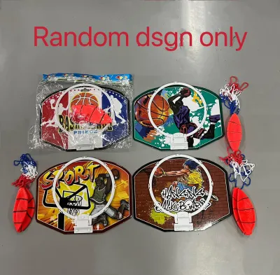 LJE Street basketball style ring with inflatable ball(Random dsgn)
