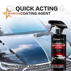 Car Wax Spray Quick Coating Agent Waterless Car Wash and Wax Hydrophobic Top Coat Polish Spray