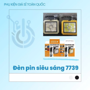 Đèn pin cầm tay 7739 siêu sáng chiếu xa mạnh mẽ pin bền dùng đa mục đích