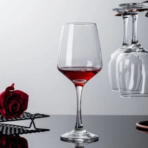 Bộ 06 Ly Thủy Tinh Uống Rượu Vang Gloreca  Dung Tích 435ml Sang Trọng Cao Cấp