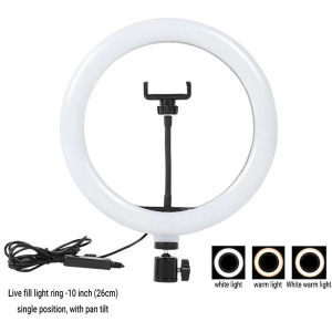 26cm Dimmable LED Ring Light with Tripod & Phone Holder – Selfie Ring Lamp for Makeup Video YouTube Live Streaming⚡PH deliveryIn stock⚡