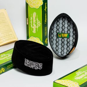 Peci Songkok Tauhid Hitam Kopiah Lafadz Terbaru Bordir Computer Pria Anak Dan Dewasa