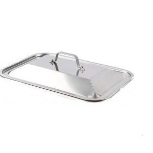 Khay inox 304 Có Nắp Đậy Cao Cấp khay đựng topping ăn lẩu thập cẩm cá chép om dưa home