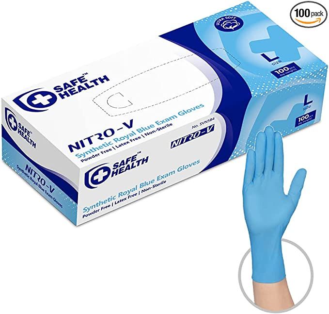 [MEDTECS] NitroV Disposable Medical Vnile Nitrile Gloves Synthetic