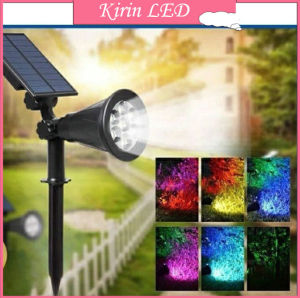 Lampu Taman Solar Tancap LC14c 9 LED  Sorot Tenaga Matahari PUITH/WW/RGB
