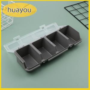 huayou กล่องจัดระเบียบหลายช่อง1ชิ้นสำหรับสกรูและชิ้นส่วนขนาดเล็ก-ฮาร์ดแวร์พลาสติกทนทานและกล่องเก็บเครื่องประดับ