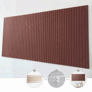 LUXURYLYN No Drill Felt Wall Stickers Self-Adhesive DIY Felt Bulletin Board Reusable 40x60cm Wall Display Board Home