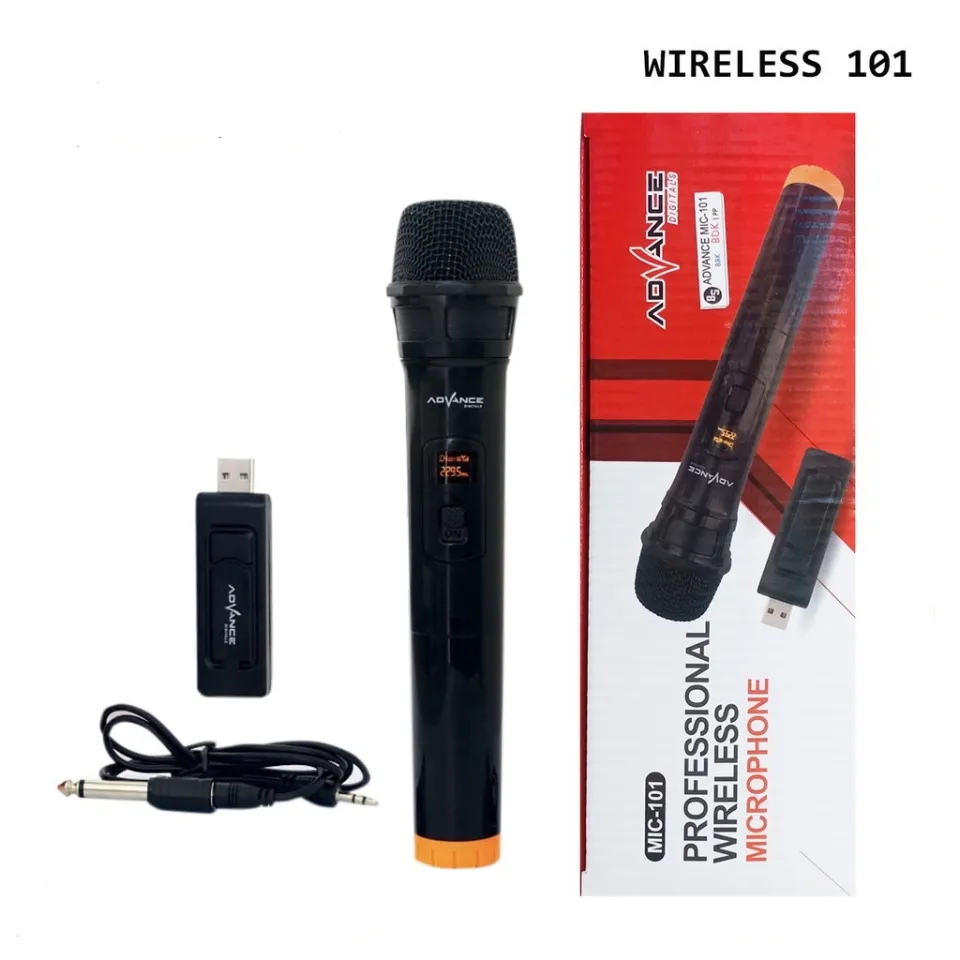 Advance Microphone Wireless MIC 101 Mic Karaoke Tanpa Kabel