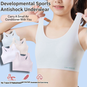 Student Developmental Bra Pre-teenage Developmental Stage No-protrusion Vest Sports Antishock Underwear