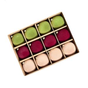 Gói 12 Mặt dây chuyền quyến rũ dạng treo hình cây thông giáng sinh đổ 6cm đồ trang sức vỡ cho trang trí tiệc lễ hội