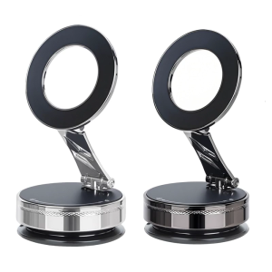 Windshield Smartphone Mount Support Bracket with Vacuum Magnetic Suction 360 Degree Rotatable for Navigation Video Calls