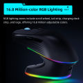[Deliver In 72 hours]THUNDEROBOT ML7 Gaming Mouse With Charging Dock Long Battery Life Tri-mode Bluetooth Wireless Mose PAW3311 RGB Lighting 12000 DPI 65g Lightweight Design White Color. 