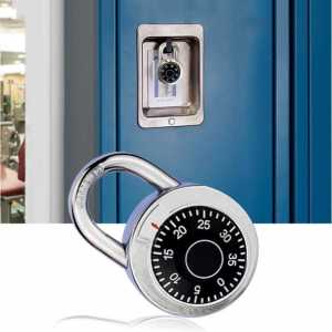 Gembok Brankas Rotary Padlock Digit Combination Padlock