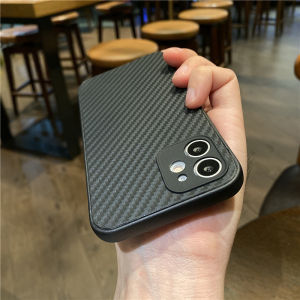 CrashStar Carbon Fiber Ultra-thin Hard Phone Case For iPhone 15 14 Pro Max Plus 13 12 11 Pro Max XS XR X 8 7 Plus + SE 2020 Translucent Frosted Phone Casing Solid Color Simple Phone Cover Top Seller