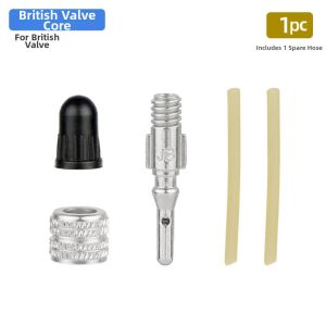 NOBLELYN Zinc Alloy Inserts for Dunlop Valve Copper Nuts Convenience British Style Tube Nozzle D/V Core Replacement  Tire Valve Core Cycling Accessories