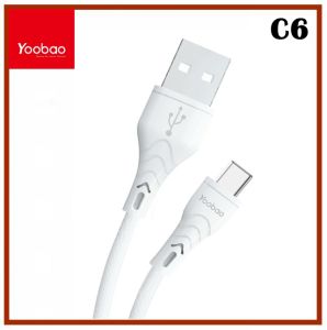 Yoobao C6 Fast Charging Data Cable Type-C for Android Smartphones 1m