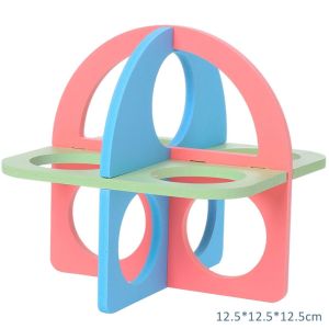 OUTOPEN Chơi đùa Bập bênh Chuột ngủ trong tổ Túp lều DIY Trang trí Đồ chơi cho thú cưng Đồ chơi tập thể dục cho Hamster Đồ dùng cho động vật Lắp ráp nhà cho chuột lang