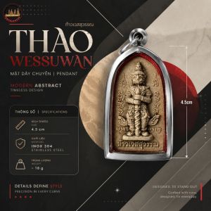 MẶT DÂY CHUYỀN TRANG TRÍ THAO WESSUWAN MANG THEO BÊN NGƯỜI GIÚP TÂM TRÍ BÌNH YÊN