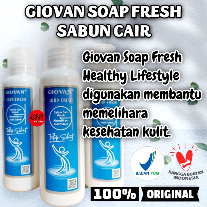 GIOVAN SOAP FRESH - GIOVAN SABUN BAYI ORI - SABUN CAIR BAYI BIANG KERINGAT - GIOVAN SABUN ANTISEPTIK - SABUN GATAL UNTUK BAYI - SABUN UNTUK KERAK KULIT KEPALA - SABUN UNTUK IRITASI KULIT PADA BAYI ANAK - SABUN GATAL PALING AMPUH CACAR AIR EKSIM BAYI 90ML