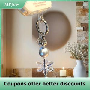 【MPJow】 Y2K Fashion Snowflake Pendant Keychain Sweet Girly Keyring Phone Lanyard Car Key Holder For Girls Bag Charms Gift
