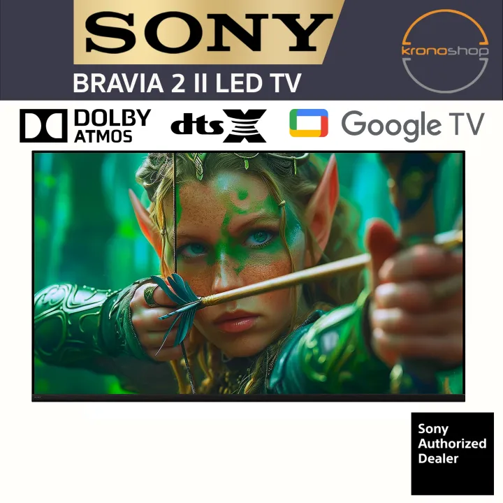 Sony BRAVIA 2 II 4K HDR LED Google TV | 43” 50” 55” 65” 75" | K75S20M2 K65S20M2 K55S20M2 K50S20M2 K43S20M2