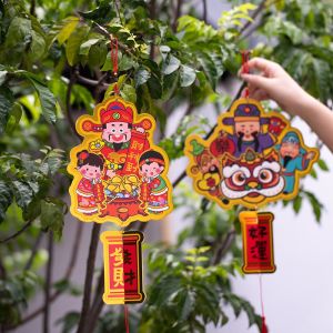 GRACE Classic Elements Snake Year Hanging Decor Traditional Cartoon Door Pendant Good Luck Paper Party Ornament Home