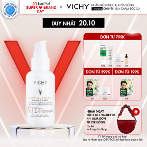 [PHIÊN BẢN MỚI] Gel chống nắng bảo vệ da khỏi tia UV ô nhiễm bụi mịn giảm thâm nám đốm nâu nếp nhăn Vichy UV Age 40ml