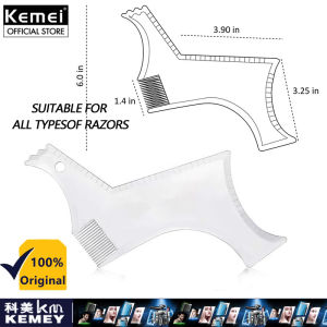 Kemei Beard Styling Template Comb for Men Beard Ruler Care Combs Sideburns Beard Trim Contour Beauty Tool