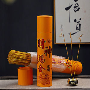 Hộp Nhang Cuộn Tàn Vàng Tự Động Xoắn Dài 32cm Chiêu Tài Hút Lộc Bó Nhang Ít Khói Không Gây Cay Mắt Có Hộp Đựng TIDO TI DO